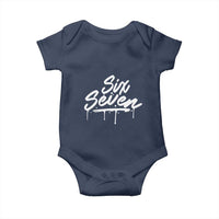 Fun Six Seven Meme Baby Onesie Funny 6 7 Meme Gen Alpha Slang Streetwear - Wonder Print Shop