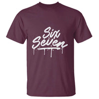 Fun Six Seven Meme T Shirt Funny 6 7 Meme Gen Alpha Slang Streetwear - Wonder Print Shop