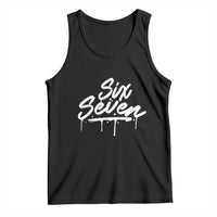 Fun Six Seven Meme Tank Top Funny 6 7 Meme Gen Alpha Slang Streetwear - Wonder Print Shop