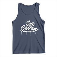 Fun Six Seven Meme Tank Top Funny 6 7 Meme Gen Alpha Slang Streetwear - Wonder Print Shop