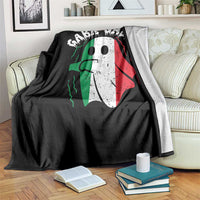 Gabagool Ghost Italian Throw Blanket Funny Halloween Costume Gaba Ghoul Pun - Wonder Print Shop