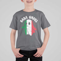 Gabagool Ghost Italian T Shirt For Kid Funny Halloween Costume Gaba Ghoul Pun - Wonder Print Shop