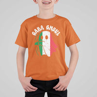 Gabagool Ghost Italian T Shirt For Kid Funny Halloween Costume Gaba Ghoul Pun - Wonder Print Shop