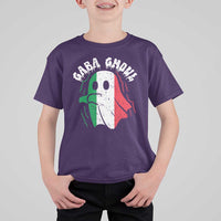 Gabagool Ghost Italian T Shirt For Kid Funny Halloween Costume Gaba Ghoul Pun - Wonder Print Shop