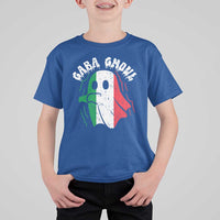 Gabagool Ghost Italian T Shirt For Kid Funny Halloween Costume Gaba Ghoul Pun - Wonder Print Shop