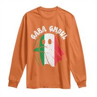 Gabagool Ghost Italian Long Sleeve Shirt Funny Halloween Costume Gaba Ghoul Pun - Wonder Print Shop