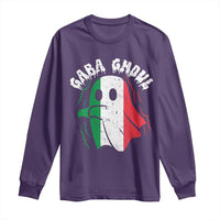 Gabagool Ghost Italian Long Sleeve Shirt Funny Halloween Costume Gaba Ghoul Pun - Wonder Print Shop