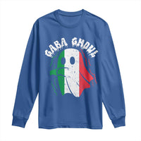 Gabagool Ghost Italian Long Sleeve Shirt Funny Halloween Costume Gaba Ghoul Pun - Wonder Print Shop