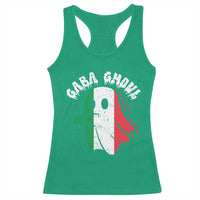 Gabagool Ghost Italian Racerback Tank Top Funny Halloween Costume Gaba Ghoul Pun - Wonder Print Shop