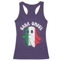 Gabagool Ghost Italian Racerback Tank Top Funny Halloween Costume Gaba Ghoul Pun - Wonder Print Shop