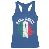 Gabagool Ghost Italian Racerback Tank Top Funny Halloween Costume Gaba Ghoul Pun - Wonder Print Shop