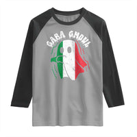 Gabagool Ghost Italian Raglan Shirt Funny Halloween Costume Gaba Ghoul Pun - Wonder Print Shop
