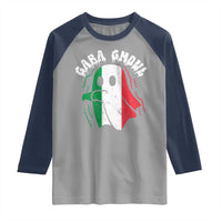 Gabagool Ghost Italian Raglan Shirt Funny Halloween Costume Gaba Ghoul Pun - Wonder Print Shop