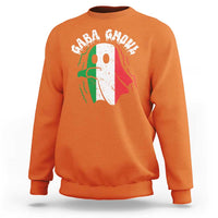 Gabagool Ghost Italian Sweatshirt Funny Halloween Costume Gaba Ghoul Pun - Wonder Print Shop