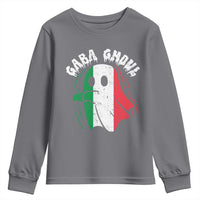 Gabagool Ghost Italian Youth Sweatshirt Funny Halloween Costume Gaba Ghoul Pun - Wonder Print Shop