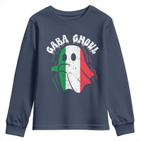Gabagool Ghost Italian Youth Sweatshirt Funny Halloween Costume Gaba Ghoul Pun - Wonder Print Shop
