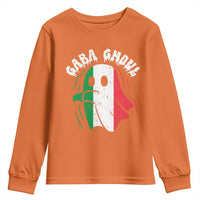 Gabagool Ghost Italian Youth Sweatshirt Funny Halloween Costume Gaba Ghoul Pun - Wonder Print Shop