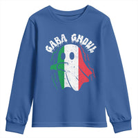 Gabagool Ghost Italian Youth Sweatshirt Funny Halloween Costume Gaba Ghoul Pun - Wonder Print Shop