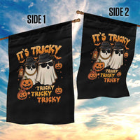 Funny Ghost Garden Flag It's Tricky Tricky Tricky 90s Nostalgia Halloween Costume - Wonder Print Shop