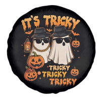 Funny Ghost Spare Tire Cover It's Tricky Tricky Tricky 90s Nostalgia Halloween Costume - Wonder Print Shop