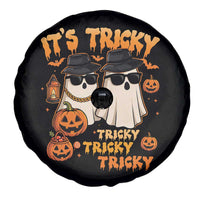 Funny Ghost Spare Tire Cover It's Tricky Tricky Tricky 90s Nostalgia Halloween Costume - Wonder Print Shop