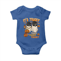 Funny Ghost Baby Onesie It's Tricky Tricky Tricky 90s Nostalgia Halloween Costume - Wonder Print Shop