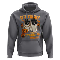 Funny Ghost Hoodie It's Tricky Tricky Tricky 90s Nostalgia Halloween Costume - Wonder Print Shop
