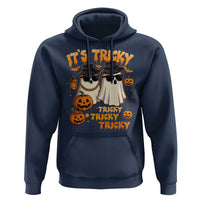 Funny Ghost Hoodie It's Tricky Tricky Tricky 90s Nostalgia Halloween Costume - Wonder Print Shop