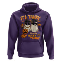 Funny Ghost Hoodie It's Tricky Tricky Tricky 90s Nostalgia Halloween Costume - Wonder Print Shop