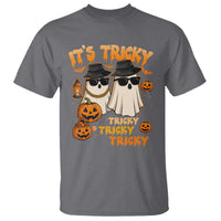 Funny Ghost T Shirt It's Tricky Tricky Tricky 90s Nostalgia Halloween Costume - Wonder Print Shop