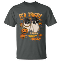 Funny Ghost T Shirt It's Tricky Tricky Tricky 90s Nostalgia Halloween Costume - Wonder Print Shop