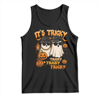 Funny Ghost Tank Top It's Tricky Tricky Tricky 90s Nostalgia Halloween Costume - Wonder Print Shop
