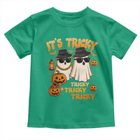 Funny Ghost Toddler T Shirt It's Tricky Tricky Tricky 90s Nostalgia Halloween Costume - Wonder Print Shop