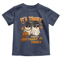 Funny Ghost Toddler T Shirt It's Tricky Tricky Tricky 90s Nostalgia Halloween Costume - Wonder Print Shop