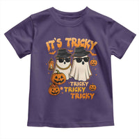 Funny Ghost Toddler T Shirt It's Tricky Tricky Tricky 90s Nostalgia Halloween Costume - Wonder Print Shop