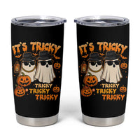 Funny Ghost Tumbler Cup It's Tricky Tricky Tricky 90s Nostalgia Halloween Costume - Wonder Print Shop