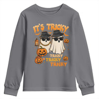 Funny Ghost Youth Sweatshirt It's Tricky Tricky Tricky 90s Nostalgia Halloween Costume - Wonder Print Shop