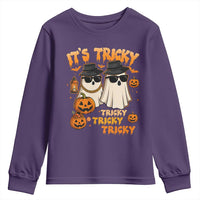 Funny Ghost Youth Sweatshirt It's Tricky Tricky Tricky 90s Nostalgia Halloween Costume - Wonder Print Shop