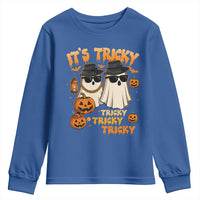 Funny Ghost Youth Sweatshirt It's Tricky Tricky Tricky 90s Nostalgia Halloween Costume - Wonder Print Shop