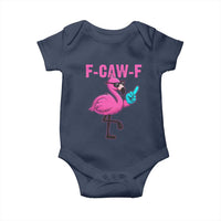 Funny F-Caw-F Flamingo Baby Onesie Adult Humor - Wonder Print Shop