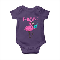 Funny F-Caw-F Flamingo Baby Onesie Adult Humor - Wonder Print Shop