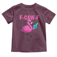 Funny F-Caw-F Flamingo Toddler T Shirt Adult Humor - Wonder Print Shop
