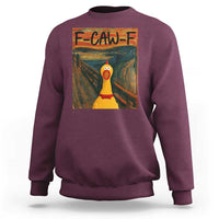 F Caw F Screaming Chicken Sweatshirt Funny Fawk Off Meme - Wonder Print Shop