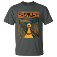 F Caw F Screaming Chicken T Shirt Funny Fawk Off Meme - Wonder Print Shop