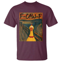 F Caw F Screaming Chicken T Shirt Funny Fawk Off Meme - Wonder Print Shop