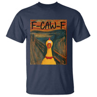 F Caw F Screaming Chicken T Shirt Funny Fawk Off Meme - Wonder Print Shop