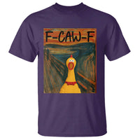 F Caw F Screaming Chicken T Shirt Funny Fawk Off Meme - Wonder Print Shop