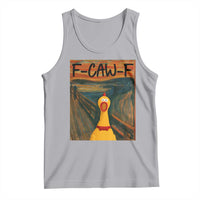 F Caw F Screaming Chicken Tank Top Funny Fawk Off Meme - Wonder Print Shop