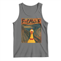 F Caw F Screaming Chicken Tank Top Funny Fawk Off Meme - Wonder Print Shop