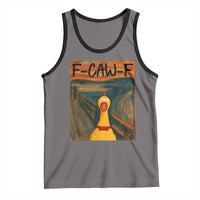 F Caw F Screaming Chicken Tank Top Funny Fawk Off Meme - Wonder Print Shop
